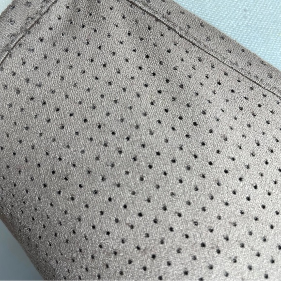 Free People Movement Tan Brown Faux Suede Sleeveless Romper Small NWT - Picture 4 of 10